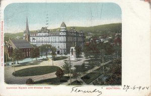 Canada Montreal Dominion Square with Windsor Hotel 1904