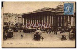 Old Postcard Paris Bourse