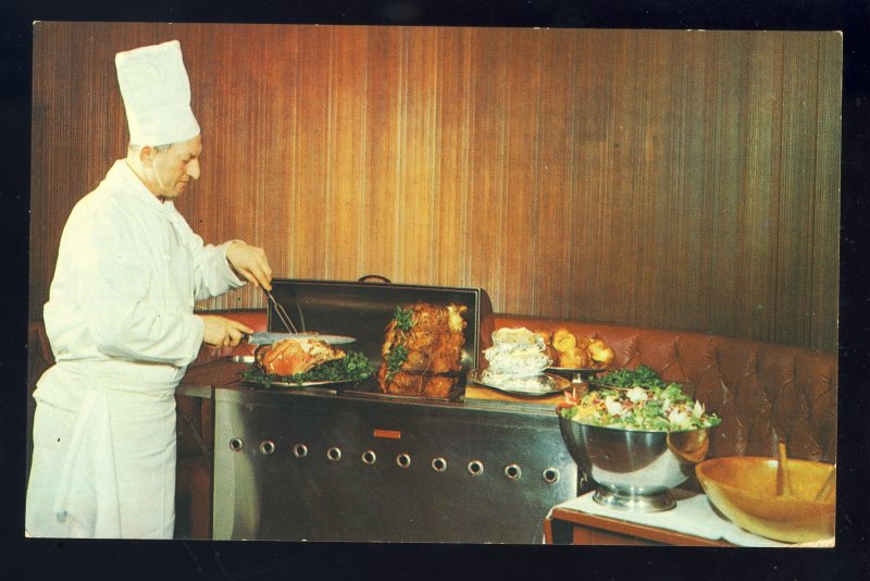 Boston, Massachusetts/MA Postcard, Rib Room Chef, Louis Turco, Somerset Hotel