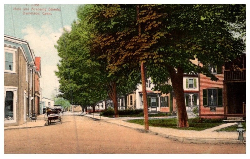 Connecticut  Danielson ,   Main and Academy Streets