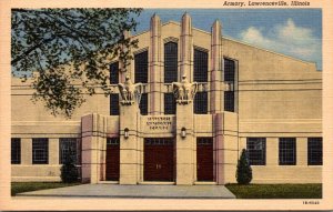 Illinois Lawrenceville Armory Curteich