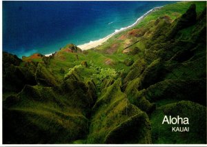 Hawaii Kauai Aloha Showing Na Pali Cliffs