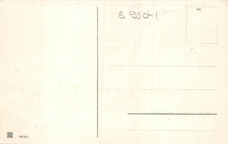 B95041 briefmarken sprache stamp language embossed heraldic germany