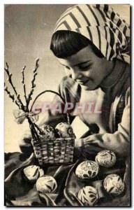 Postcard Old Kellemes huisveti iunnepeket Eggs