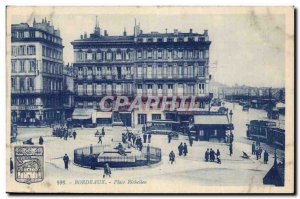 Bordeaux Old Postcard Place Richelieu