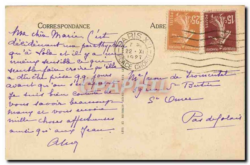 Old Postcard Paris Pont Alexandre III