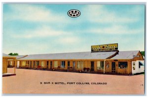 c1960s Bar Motel Building Outside View Fort Collins Colorado CO Vintage Postcard