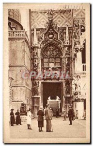 Postcard Old Venice Palazzo Ducale Porta della Carta