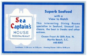 Sea Captain's House Restaurant Myrtle Beach South Carolina SC Vintage Postcard