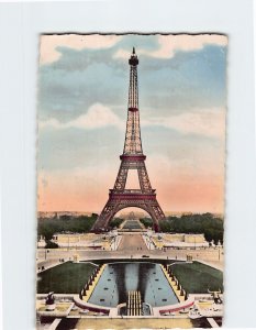 Postcard Eiffel Tower Paris France