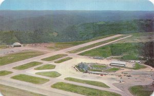 Kanawha Airport Charleston WV Aerial View Dextone Chrome Postcard