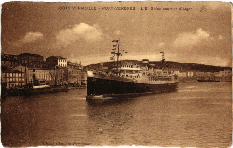CPA PORT-VENDRES L'El Goléa courrier d'Alger (680862)