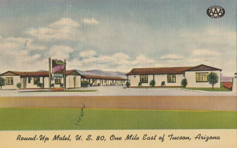 TUCSON, Arizona, 1930s-40s; Round-up Motel