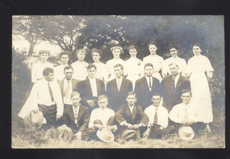 RPPC MERCEDES TEXAS GERMAN LUTHERAN GROUP PICTURE REAL PHOTO POSTCARD