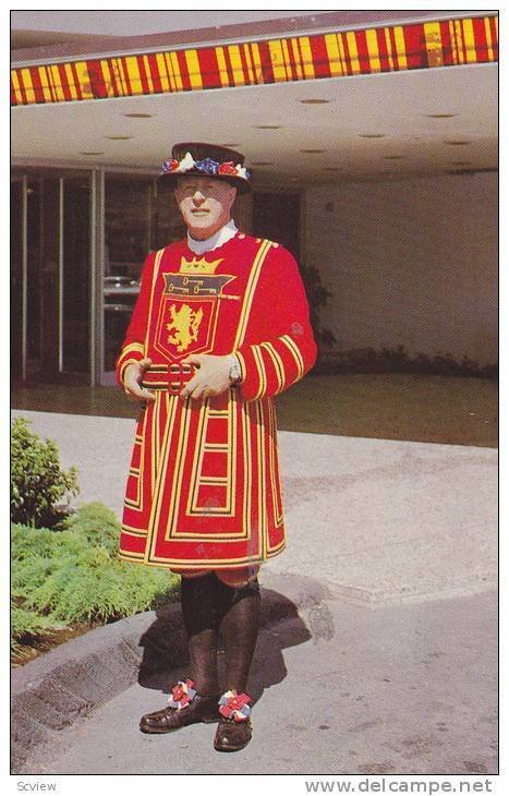 Yeoman of the Guard,  Bayshore Inn Doorman in Costume,  Vancouver,  B.C.,  Ca...