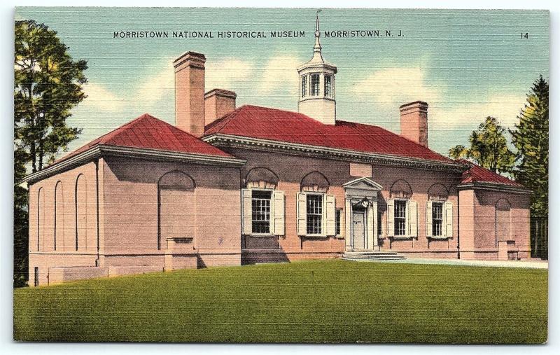 Postcard NJ Morristown The Morristown National Historical Museum R07