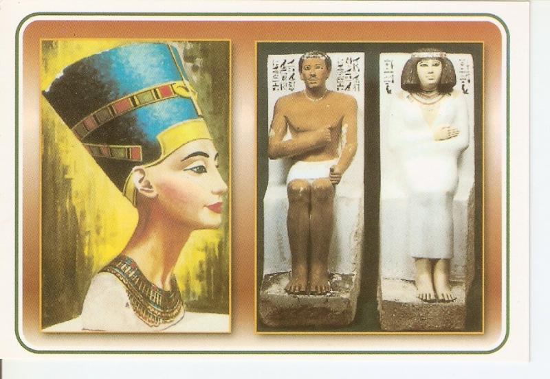 Postal 045795 : Queen Nefertiti. Rahotoop and his wife princess Nefert