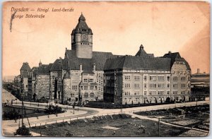 VINTAGE POSTCARD THE ROYAL COUNTRY COURT AT DRESDEN GERMANY POSTED 1912