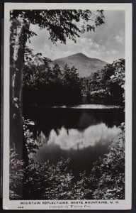 White Mountains, NH - Mountain Reflections (by Pote) - RPPC (EKC)