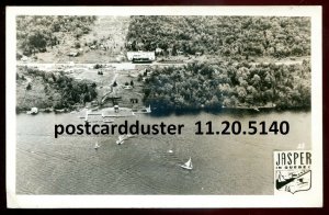 h5180 - JASPER IN Quebec 1953 Aerial View. Real Photo Postcard