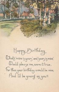 Birthday Greetings - What's mine is Yours and your is mine - DB