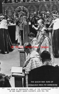 English Royalty, Queen Elizabeth II & Duke of Edinburgh Communion, Tuck No C 3