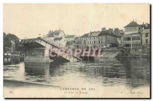 Old Postcard Campaign 1914 Bridge Lagny Army