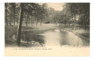 MA - Wellesley. Wellesley College, Longfellow's Pond