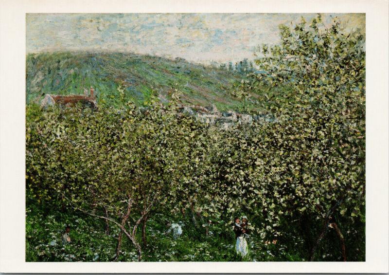 Claude Monet 'Landscape with Orchards and Figures, 1879' Art Postcard D91