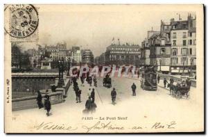 Old Postcard Paris Pont Neuf