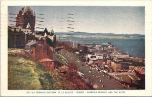 Canada Quebec Dufferin Terrace and The River 1952