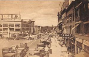 Danbury Connecticut Main Street Scene Drug Store Antique Postcard K95802