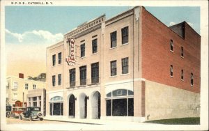 Catskill New York NY BPOE Elks Building c1920 Postcard