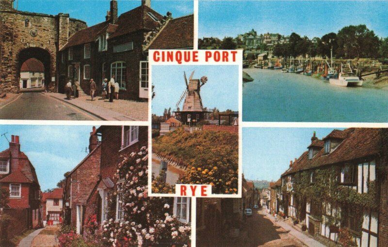 Cinque Port, UK River Rother, Mermaid Street, Landgate, Traders Passage Postcard