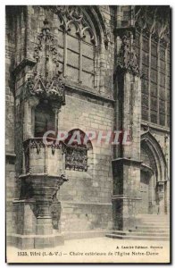 Old Postcard Glass Chair Exterieure L Eglise Notre Dame