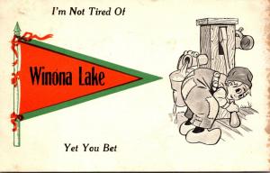 Indiana Winona Lake I'm Not Tired 1913 Pennant Series