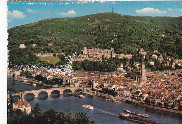 Germany Heidelberg Blick Vom Philosophenweg