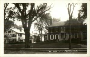 Lebanon NH South Park St. Homes c1920s Real Photo Postcard