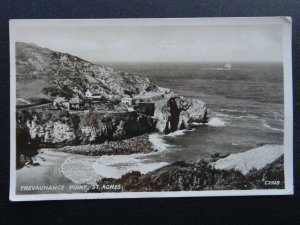 Cornwall ST. AGNES Trevaunance Point c1952 RP Postcard by R.A. Series