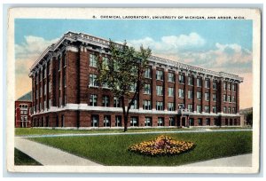 1922 Chemical Laboratory University Michigan Ann Arbor Michigan Vintage Postcard