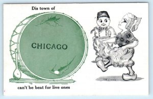 3 Postcards CHICAGO Illinois IL ~ Drum DUTCH KIDS Cobb Shinn c1910s Greetings