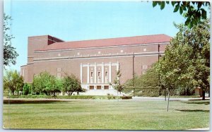 Postcard - Elliott Hall of Music, Purdue University - West Lafayette, Indiana