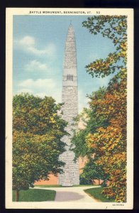 Nice Bennington, Vermont/VT Postcard, Battle Monument