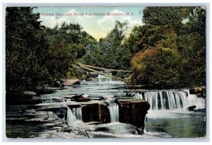 1908 Rennes Glen Round Top Catskill Mountains Elmira NY, Nature Scene Postcard 