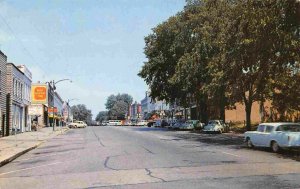 Main Street Looking North Cars Cassopolis Michigan 1961 postcard