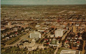 Aerial View of the Governmental Area Edmonton Alberta Postcard PC411