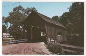 Covered Bridge Warren Vermont postcard