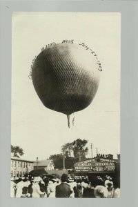 Boston MASSACHUSETTS RPPC RP 1909 BALLOON LAUNCH Ascension  