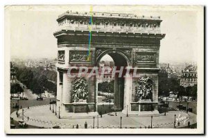 Old Postcard Paris Arc de Triomphe Etoile