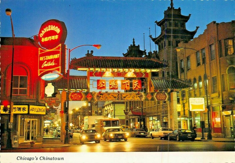 CHICAGO ILLINOIS~CHINATOWN~LOT OF 2 POSTCARDS